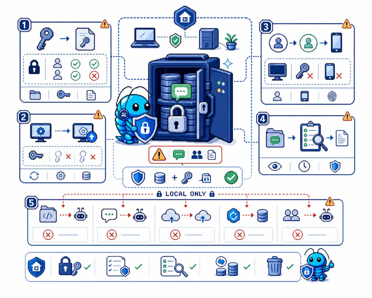 wechat-local-vault 明文库和本机隐私边界风险图